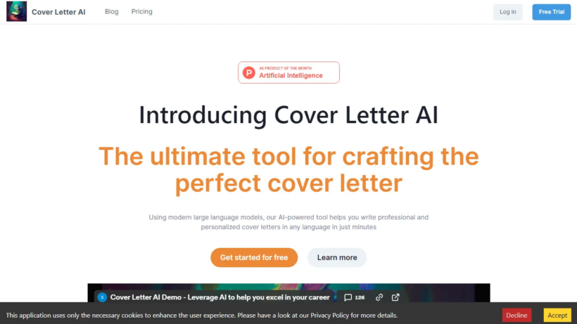 Cover Letter AI：智能赋能求职文书撰写，让你的求职工作事半功倍