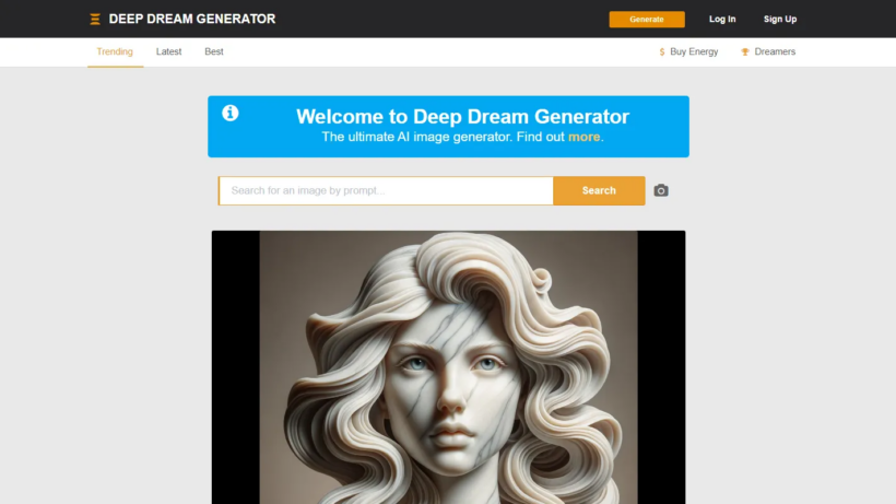 Deep Dream GeneratorAI：一款好用的图像创作工具，一键生成梦幻抽象艺术图与创意短视频