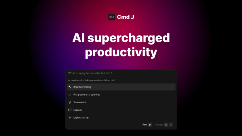 Cmd J插件:Chrome智能AI效率工具,一键高效写作编程搜索,办公好助手-第1张图片 Cmd J插件:Chrome智能AI效率工具,一键高效写作编程搜索,办公好助手-第1张图片