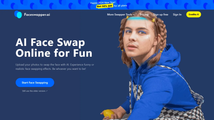 FaceSwapper AI:简易在线AI换脸工具,支持图片GIF换脸、头像制作与趣味创意创作-第1张图片 FaceSwapper AI:简易在线AI换脸工具,支持图片GIF换脸、头像制作与趣味创意创作-第1张图片