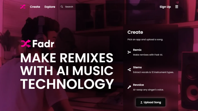 Fadr AI:零基础网页端AI音乐创作工具,支持音轨分离、智能混音与免费音乐制作-第1张图片 Fadr AI:零基础网页端AI音乐创作工具,支持音轨分离、智能混音与免费音乐制作-第1张图片