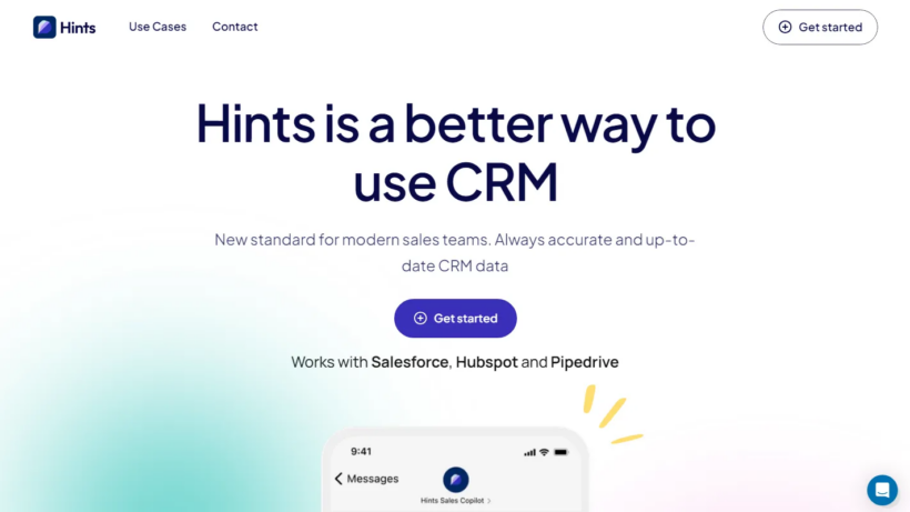 Hints：便捷智能的CRM管理AI助手，靠语音短信高效办公提效省时