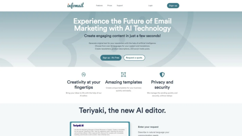 Infomail:AI智能邮件营销工具,支持多语种内容创作与合规精细化邮件运营-第1张图片 Infomail:AI智能邮件营销工具,支持多语种内容创作与合规精细化邮件运营-第1张图片