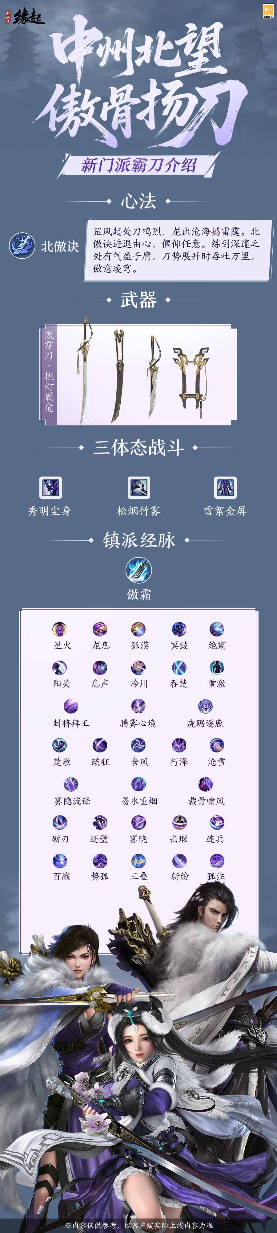 《剑网3缘起》&ldquo;风骨霸刀&rdquo;新赛季今日启程,新门派霸刀携洛阳城登场-第1张图片